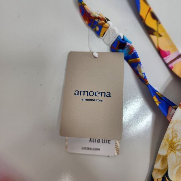 Amoena Womens Floral Underwire Bikini Top With Adjustable Straps - Size 18 US/CA - Picture 3 of 11